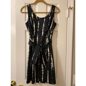 Ann Taylor Black & White Lined Dress